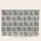 Snow Capped Row Houses Wall Hanging Gallery Image 1