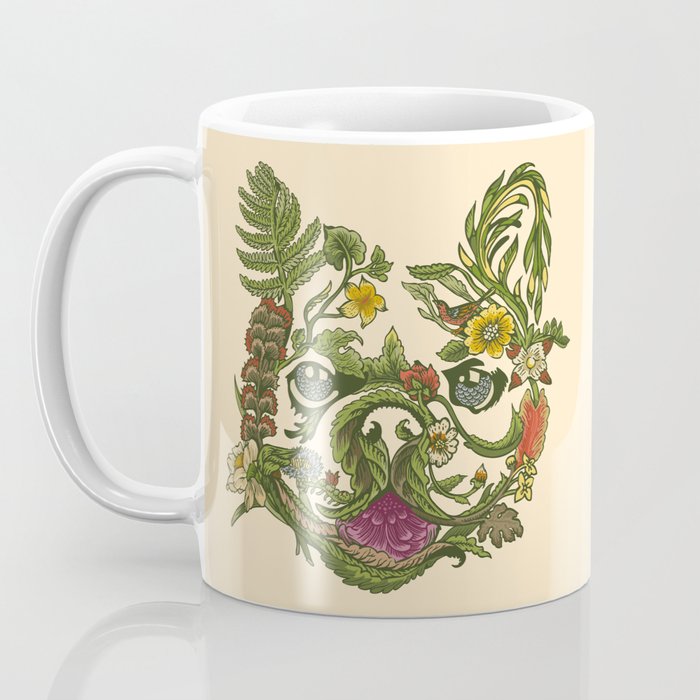 Botanical French Bulldog Coffee Mug Gallery Image 3