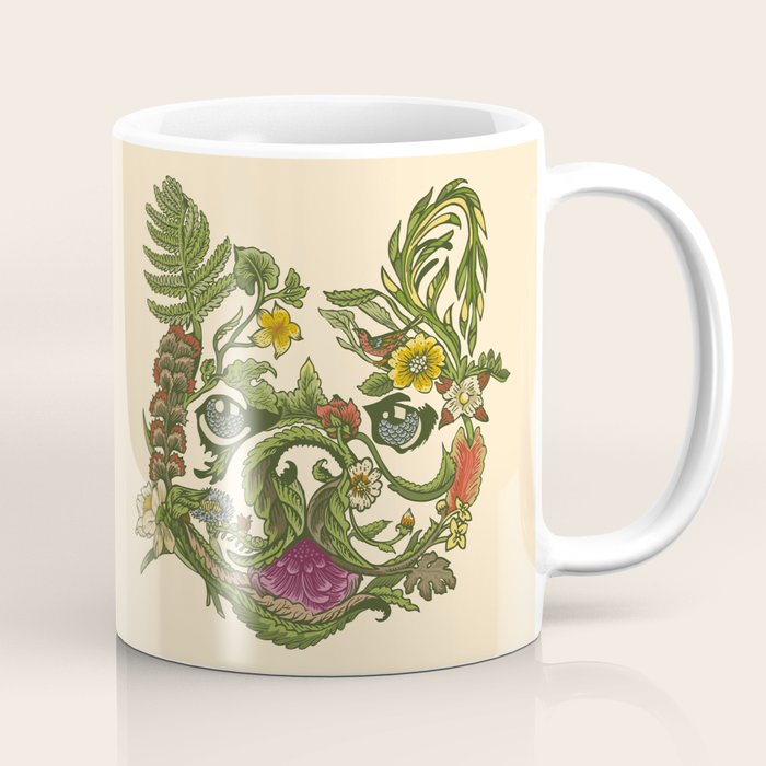 Botanical French Bulldog Coffee Mug Gallery Image 1