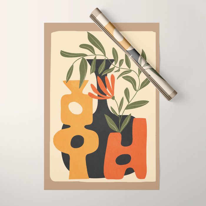 Shapes in Bloom 3 Wrapping Paper Gallery Image 1