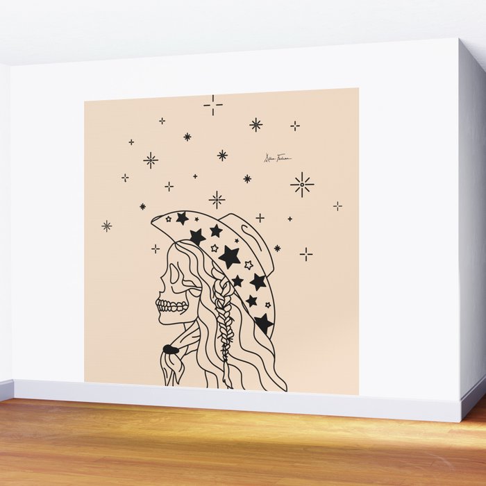 Love or Die Tryinâ - Rhinestone Cowgirl Black & Cream Wall Mural Gallery Image 2