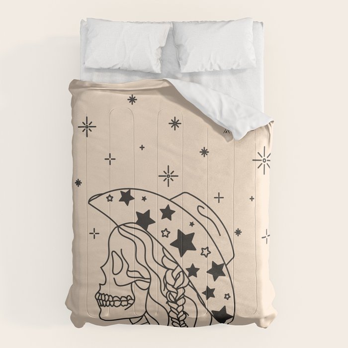 Love or Die Tryinâ - Rhinestone Cowgirl Black & Cream Comforter Gallery Image 6