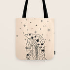 Love or Die Tryinâ - Rhinestone Cowgirl Black & Cream Tote Bag Gallery Image 1
