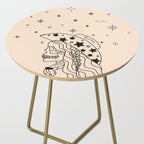Love or Die Tryinâ - Rhinestone Cowgirl Black & Cream Side Table Gallery Image 2