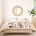 Love or Die Tryinâ - Rhinestone Cowgirl Black & Cream Duvet Cover Gallery Image 3