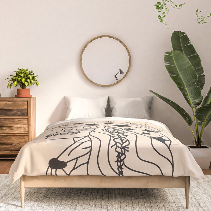 Love or Die Tryinâ - Rhinestone Cowgirl Black & Cream Comforter Gallery Image 3