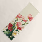 Coral Tulips in Bloom Yoga Mat Gallery Image 1