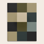 Bold Earthy Checks Pattern - Large IV Notebook Gallery Image 4