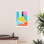 Kid You Not - memphis retro shoes fashion throwback 80s style trends minimalist art neon Poster Gallery Image 2