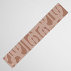 Mid Century Modern Contemporary Loop Pattern in Double Mocha Brown Table Runner Gallery Image 3