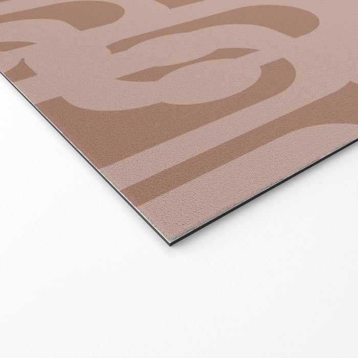 Mid Century Modern Contemporary Loop Pattern in Double Mocha Brown Welcome Mat Gallery Image 2