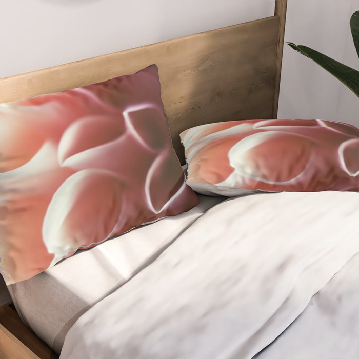 Pink Dahlia #1 Pillow Sham Gallery Image 2