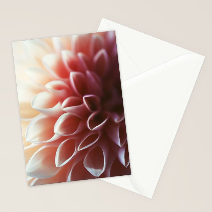 Pink Dahlia #1 Stationery Card Gallery Image 2