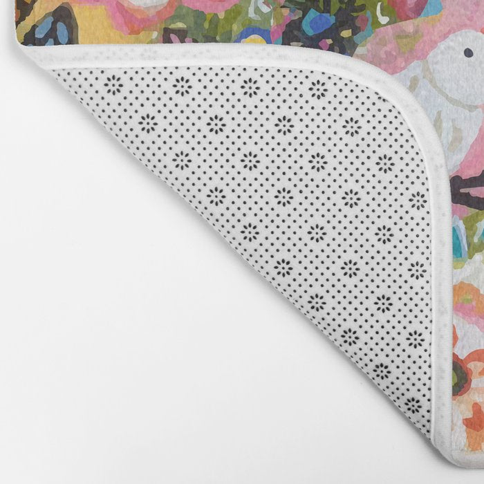 BOHEMIAN BIRDS Bath Mat Gallery Image 2