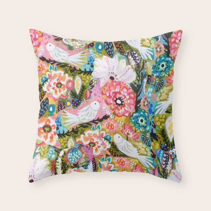 BOHEMIAN BIRDS Throw Pillow Gallery Image 6