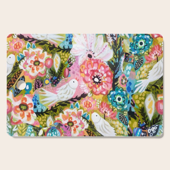 BOHEMIAN BIRDS Cutting Board Gallery Image 1