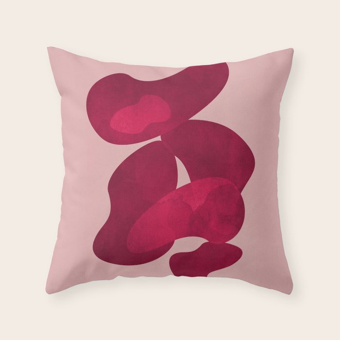 Minimal Abstract Composition 27 Throw Pillow Gallery Image 1