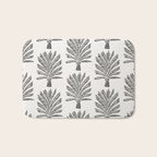 Palm Tree - Black Bath Mat Gallery Image 1