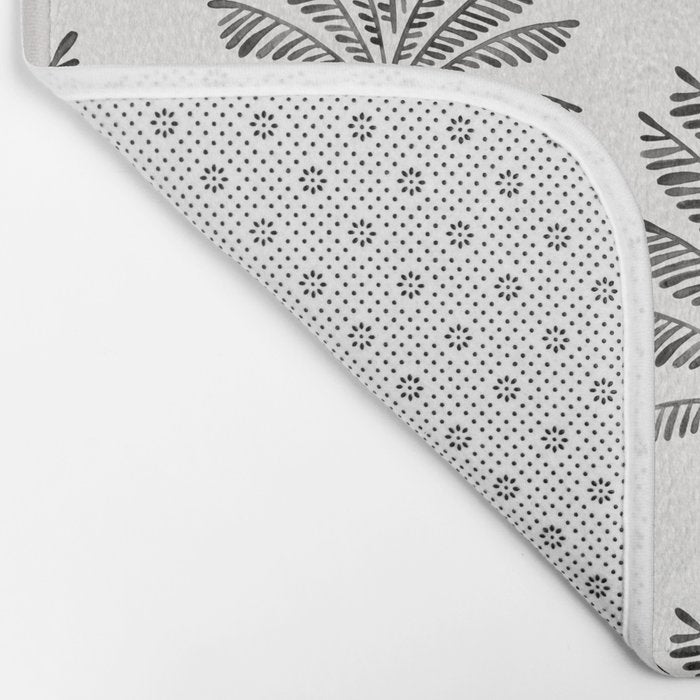 Palm Tree - Black Bath Mat Gallery Image 2