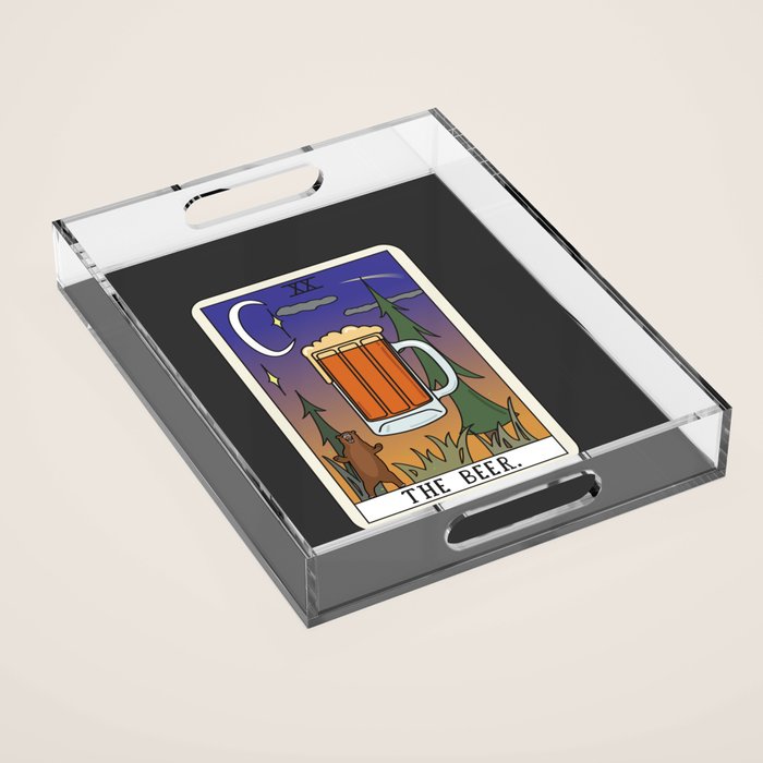 Beer Reading Acrylic Tray Gallery Image 1