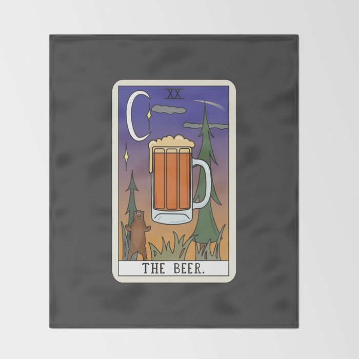 Beer Reading Throw Blanket Gallery Image 2