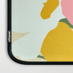 Hello Spring, Floral Nature Pastel Botanical Painting, Bohemian Mid-Century Contemporary Eclectic Plants Garden Laptop Sleeve Gallery Image 3