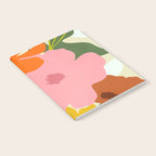 Hello Spring, Floral Nature Pastel Botanical Painting, Bohemian Mid-Century Contemporary Eclectic Plants Garden Notebook Gallery Image 2