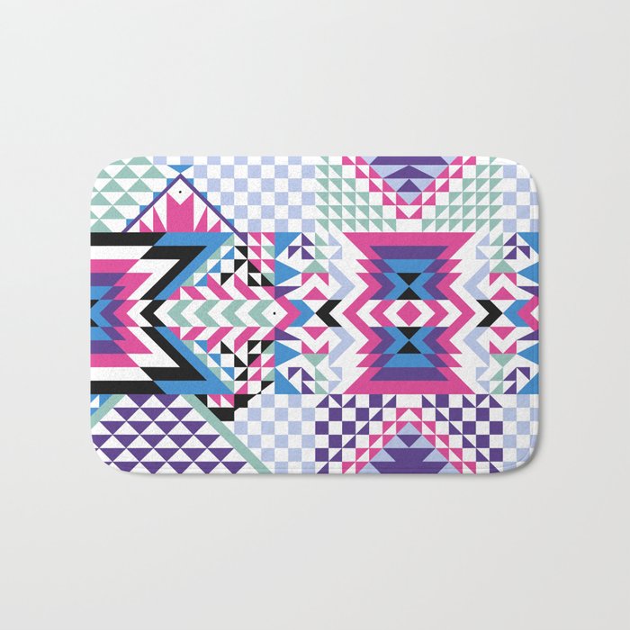 MB2 Tribal geometric Bath Mat Gallery Image 1