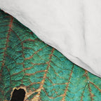 Copper And Teal Leaves Comforter Gallery Image 4