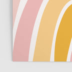 Abstract Shapes 94 in Mustard Yellow and Pale Pink (Rainbow Abstraction) Poster Gallery Image 3