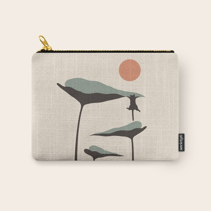 Cat and Plant 30 Carry All Pouch Gallery Image 1