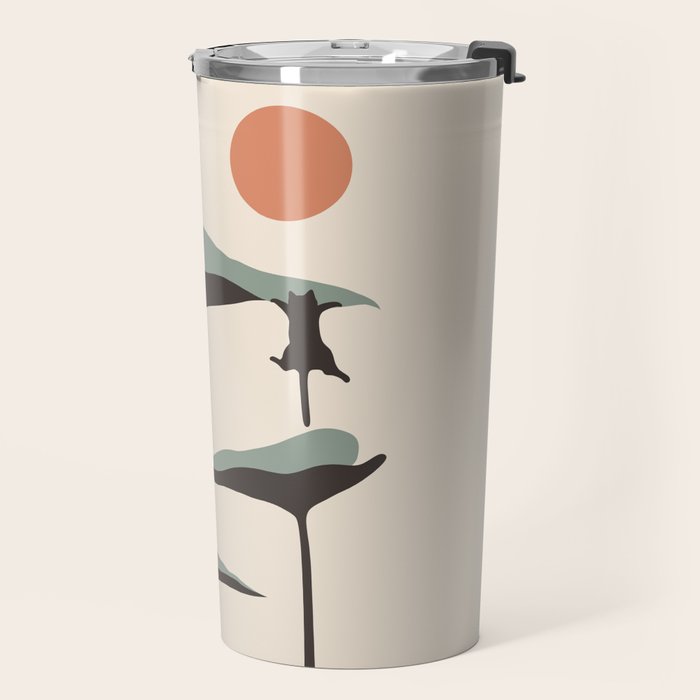Cat and Plant 30 Travel Mug Gallery Image 2