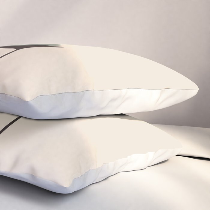 Cat and Plant 30 Pillow Sham Gallery Image 3