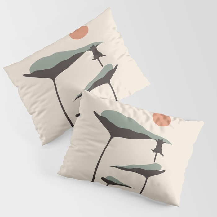 Cat and Plant 30 Pillow Sham Gallery Image 3