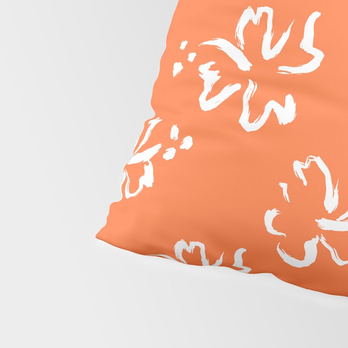 Tropical summer flower pattern art Pillow Sham Gallery Image 4