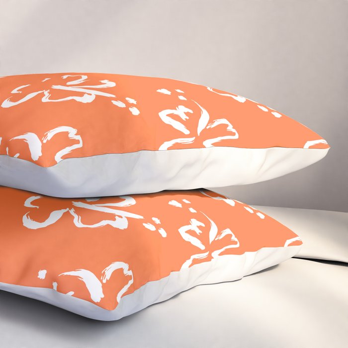 Tropical summer flower pattern art Pillow Sham Gallery Image 3