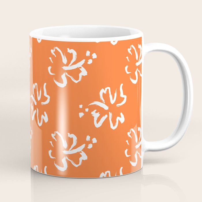 Tropical summer flower pattern art Coffee Mug Gallery Image 1