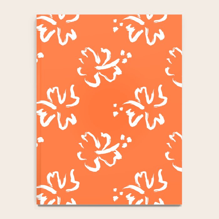Tropical summer flower pattern art Notebook Gallery Image 4