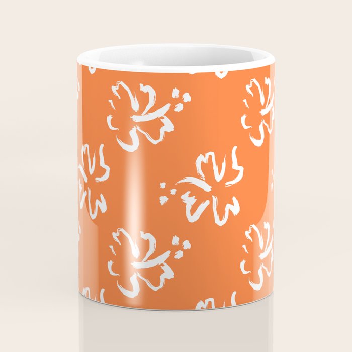 Tropical summer flower pattern art Coffee Mug Gallery Image 4