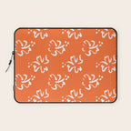 Tropical summer flower pattern art Laptop Sleeve Gallery Image 1