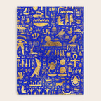 Ancient Egyptian hieroglyphs -Lapis Lazuli and Gold Notebook Gallery Image 4