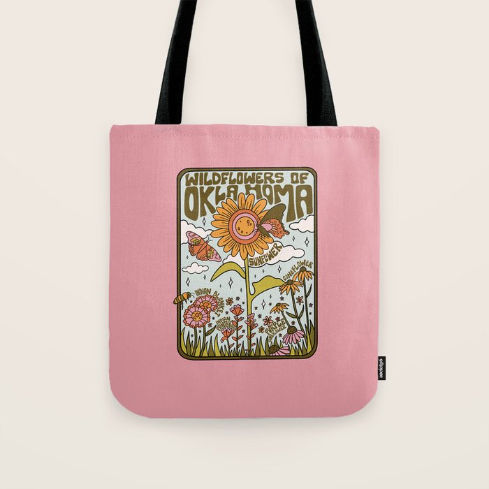Oklahoma Wildflowers Tote Bag Gallery Image 1