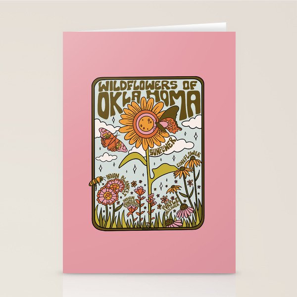 Oklahoma Wildflowers Stationery Card Gallery Image 2