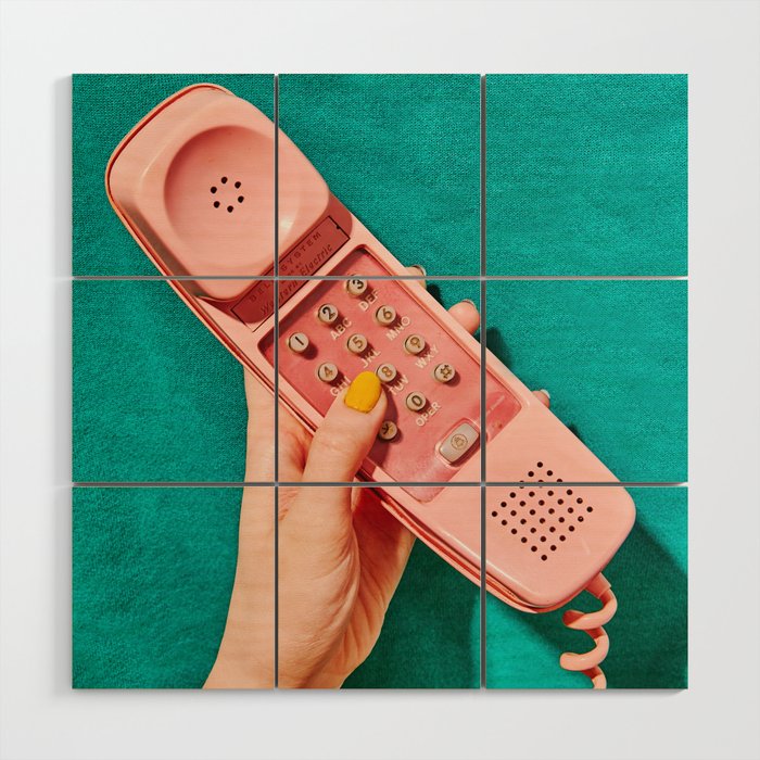TELEPHONE Wood Wall Art Gallery Image 1