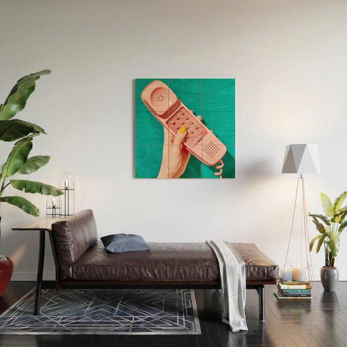 TELEPHONE Wood Wall Art Gallery Image 2