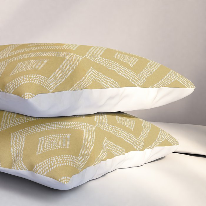Hand-drawn Rhombus Pattern #1 Pillow Sham Gallery Image 3