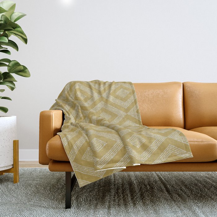 Hand-drawn Rhombus Pattern #1 Throw Blanket Gallery Image 1