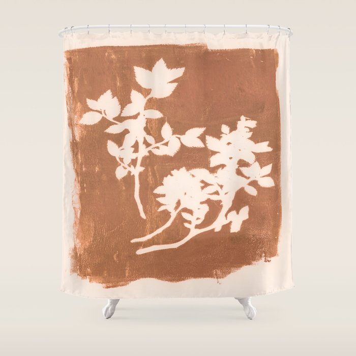 botanical reminiscences 1 cinnamon Shower Curtain Gallery Image 1