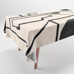 Modern Abstract Minimal Shapes 40 Tablecloth Gallery Image 1
