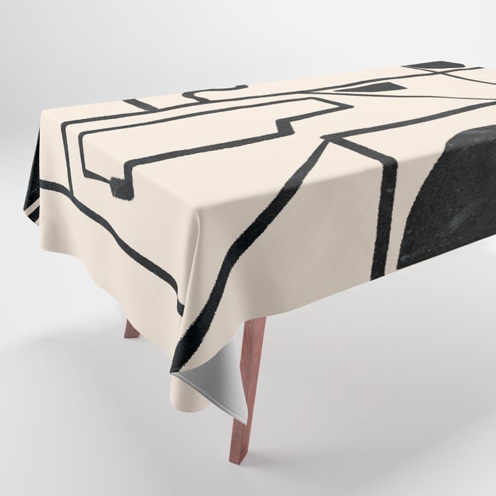 Modern Abstract Minimal Shapes 40 Tablecloth Gallery Image 1